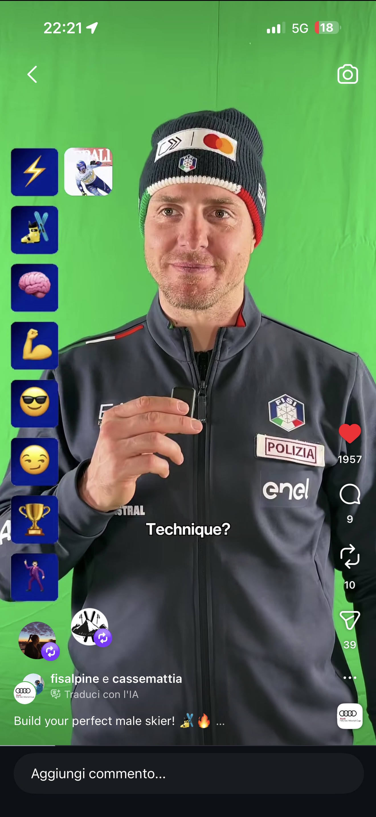 Screenshot di un video realizzato per FIS